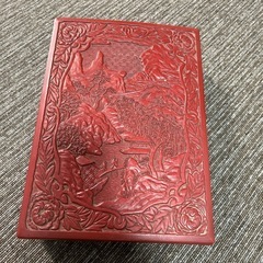 堆朱 文箱 硯箱 道具箱 小物入れ