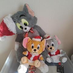 トムとジェリーとタフィー　クリスマス　ぬいぐるみ