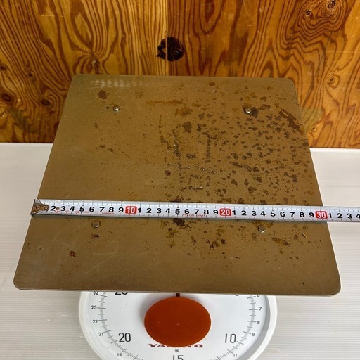 k1111605 計り 上皿はかり 30kg 最小目盛 100g 計量器 昭和レトロ アンティーク YAMATO 目盛り動作確認済 中古 現状品