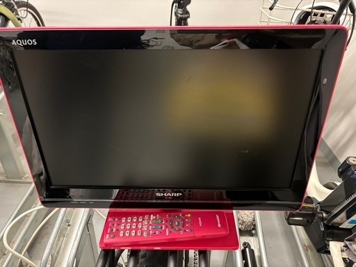 SHARP AQUOS 液晶テレビ 本体 LC-19K5 ピンクリモコン付