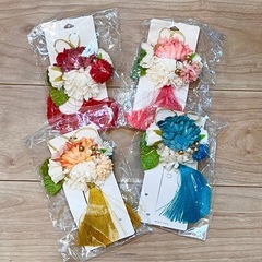 髪飾り 髪留め 着物 浴衣 和装 成人式 卒業式 七五三 花 ヘアアクセの画像
