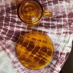 11/14最終日　カップ&ソーサー　1客　アンバー　の画像