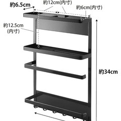 tower キッチンペーパー　ラップ　ホルダー（ホワイト）の画像