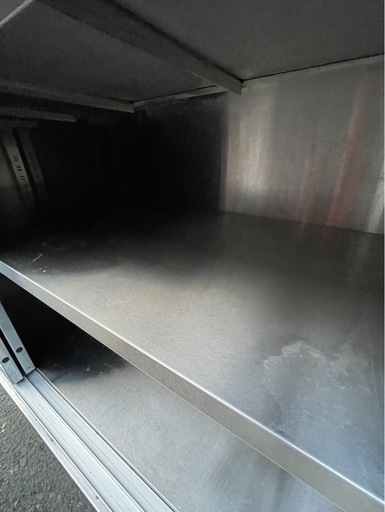 業務用 マルゼン 作業台 調理台 スライド キャビネット 食器棚 作業台形キャビネット 幅1800×奥行600×高さ800 収納庫 戸