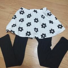 187　140cm　bee　レギンス付スカートの画像