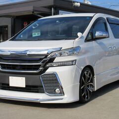 トヨタ　ヴェルファイア　２．４Ｚ　プラチナセレクションＩＩ　タイプゴールド 【自社ローン対応不可】★1年保証★ロードサービス付　３０系フェイス仕様　Ｄオーディオ　Ｂｌｕｅｔｏｏｔｈ　両側パワースライド　パワーバック　ＥＴＣ　スマートキー　ドラレコ　前後シーケンシャル　ＬＥＤヘッド　社外２０ＡＷ　ダウンサスの画像