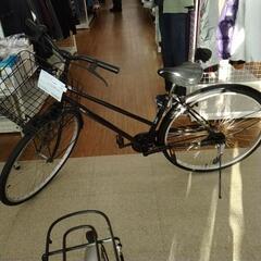 自転車 27インチ 黒 ※後輪カバー凹みあり TJ8327