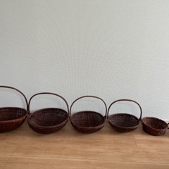 素敵な編みかご達