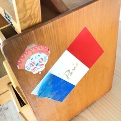 可愛い木製⭐︎持ち運びコスメボックスの画像