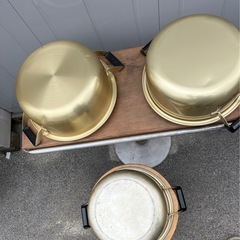 アルミ両手鍋 ３点セット/直径約26cm/アルミ鍋の画像