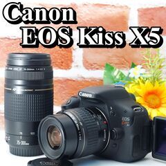 【全国送料無料】Canon EOS Kiss X5 ✨ダブルレン...