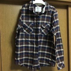 フランネルシャツ ネルシャツ レディース L