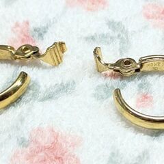 ☆イヤリング　ゴールド系　サイズ：約2.0ｃｍ　中古品　の画像