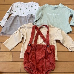 子ども服 女の子 秋服 ベビー服 80 まとめ売りの画像