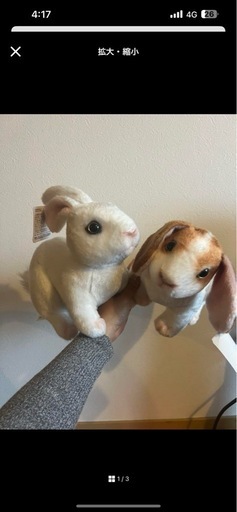 うさぎ　ぬいぐるみ