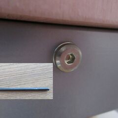 木目調　事務机　65kgのワタシが乗っても大丈夫！の画像