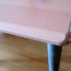 木目調　事務机　65kgのワタシが乗っても大丈夫！の画像