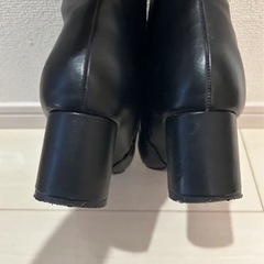 Le Talon レースアップブーツ黒　Mサイズ23.5cmの画像