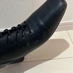 Le Talon レースアップブーツ黒　Mサイズ23.5cmの画像