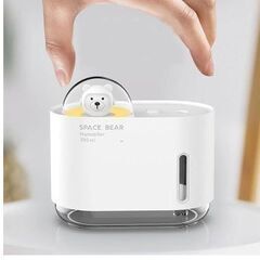 ミニデスクトップ加湿器,クマの形をしたスプレー加湿器,USBインターフェイス,かわいい,保湿,家電,300ml　卸ます　転売OK　倒産品　まとめ売り　ネット商材　アマゾン引き上げ商品　メルカリ　副業の画像