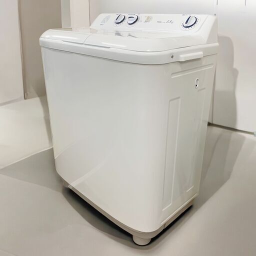 24C724_ジC Haier ハイアール 5.5kg二槽式洗濯機 JW-W55E 2019年製 現状品 中古【来店引き取り歓迎】