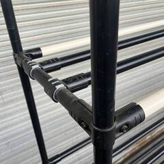  🔷🔶🔷/1 ラック 4段 中量棚 重量棚 倉庫棚 業務用棚 ポール シェルフ W160×D41×H200cm ※解体済み ★直接引き取り限定〇🔷🔶🔷の画像