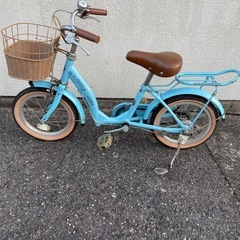 取引中です14インチ　自転車　水色