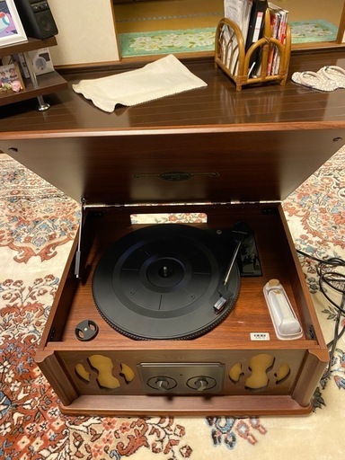 COLUMBIA GP-17 ブラウン 木製 レコードプレーヤー 本体