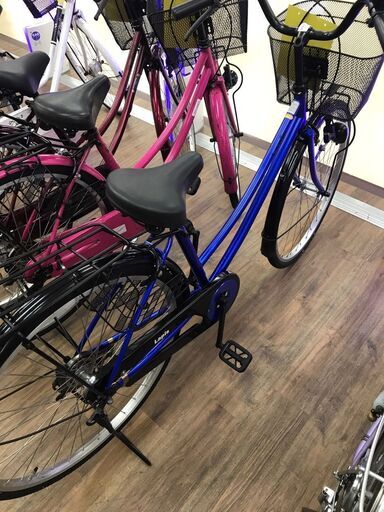 自転車　26インチ　ブルー　【ジャングルジャングルイズミヤ広陵店】