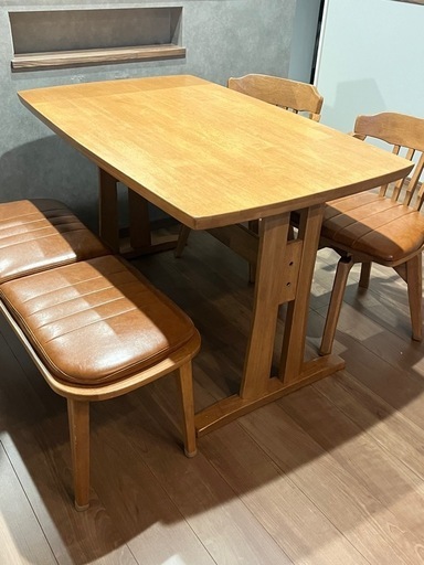 【商談中】ダイニングテーブル　4人掛け　チェアセット