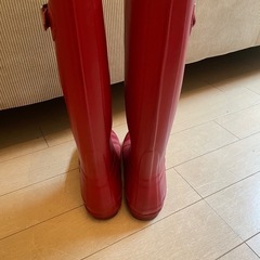 HUNTER BOOTS REDの画像
