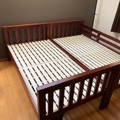 無垢材使用　高級2段ベッド