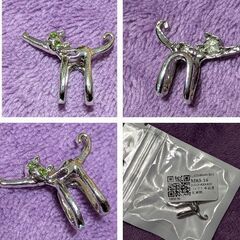 片耳用/キャットシルバーイヤーカフ（新品）の画像