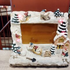 クリスマス フォトフレーム 電飾＆メロディー付き 写真立て　/TJ-2101 2Fの画像