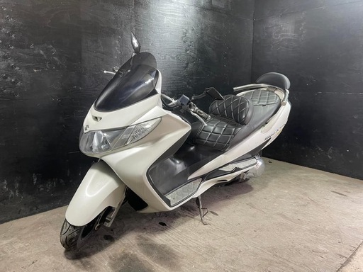 ★支払総額4.0万円★走行テスト済み！始動動画あり♪ スズキ スカイウェイブ250 CJ43A 社外マフラー！カスタムあり♪バックレスト！ちょっとした足に♪