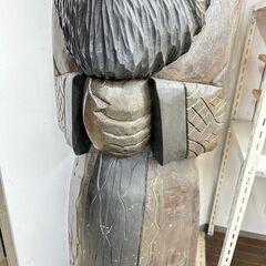 【価格応相談】レトロ ニポポ 木彫り 巨大 アイヌ 男性/8Jの画像