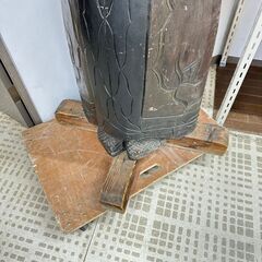 【価格応相談】レトロ ニポポ 木彫り 巨大 アイヌ 男性/8Jの画像