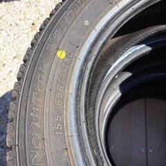 商談中  155/65R14スタッドレスタイヤ中古4本セットの画像