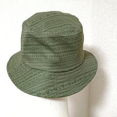 ワークマン×ディズニー 美品 バケットハット 帽子 ミッキー柄 緑色 L レディースの画像