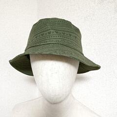 ワークマン×ディズニー 美品 バケットハット 帽子 ミッキー柄 緑色 L レディースの画像