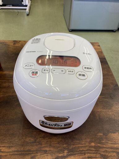 【リサイクルショップ　ピカソ　小松原】アイリスオーヤマ 米屋の旨み 銘柄炊き 5.5合 ジャー炊飯器ホワイト 2019年製 RC-MD50-W★8564★