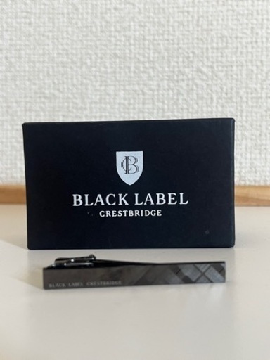【BLACK LABEL CRESTBRIDGE ブラックレーベル　クレストブリッジ　ネクタイピン】ガンメタリック×チェック メンズ バーバリー　福岡県　博多　吉塚　箱崎　天神