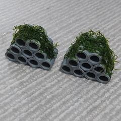 No.59❗水槽用品❗自作品❗魚の隠れ家❗2個セット❗