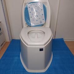 ★ポータブルトイレSP(O型便座カバー付&廃棄用取手付)◎【新品未使用品】の画像