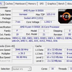 高性能　CPU Ryzen 9 5950X