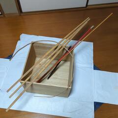 竹ひご　木の棒　木箱