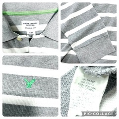 【値下げ】AMERICAN EAGLE OUTFITTERS ボーダー ポロシャツの画像