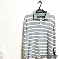 【値下げ】AMERICAN EAGLE OUTFITTERS ボーダー ポロシャツの画像