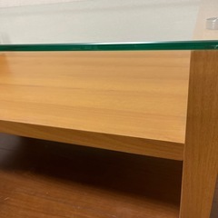 引取者様決定🙆‍♀️引取限定　無料　ニトリ　ガラステーブル　美品の画像