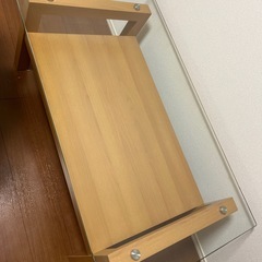 引取者様決定🙆‍♀️引取限定　無料　ニトリ　ガラステーブル　美品の画像